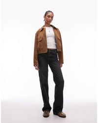 TOPSHOP - Tall – ember – jeans mit geradem schnitt und niedrigem bund - Lyst