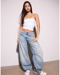 Stradivarius - – trägerloses basic-oberteil - Lyst