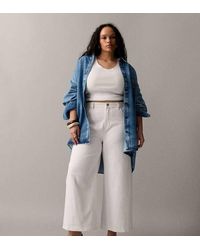 ASOS - Asos Design Curve Ankle Grazer High Waist Straight Wide Leg Jeans - Lyst