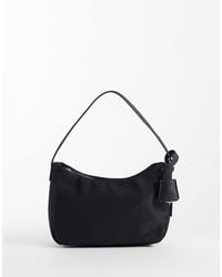 ASOS - Nylon Shoulder Bag With Detachable Key Charm - Lyst