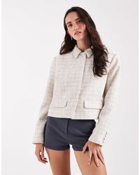 ASOS - Tailored Cropped Jacket With Button Detail - Lyst