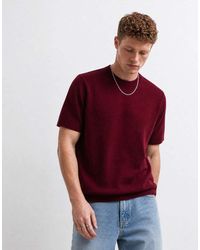 ASOS - Oversized Knitted T-Shirt With Graphic - Lyst