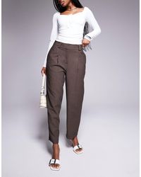 River Island - Straight Leg Tailored Trouser - Lyst