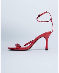 TOPSHOP - Abbie Strappy Kitten Heel Sandal - Lyst