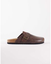ASOS - Mule Sandals With Cork Sole - Lyst