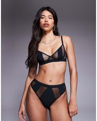 Bluebella - Orla Sheer Mesh High-Waist Thong - Lyst