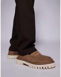 Walk London - Hopper - mocassins en cuir à mors - fauve - Lyst