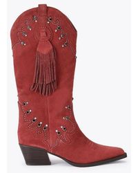 Kurt Geiger - Cowboy Glasto Tassel Knee Boots - Lyst