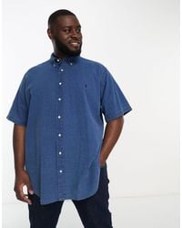Polo Ralph Lauren - Big & Tall Icon Logo Short Sleeve Stripe Seersucker Shirt - Lyst