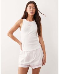 Calvin Klein - Pyjama Tank And Shorts Set - Lyst