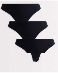 ONLY - 3 Pack Ribbed Seamless Thong - Lyst