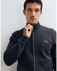 Fred Perry - Zip Through Sweatshirt - Lyst