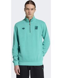 adidas Originals - Liverpool Fc Terrace Icons Half-Zip Top - Lyst