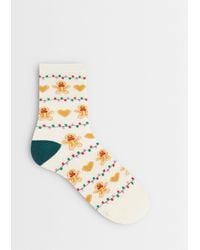 Accessorize - Christmas Gingerbread Man Socks - Lyst