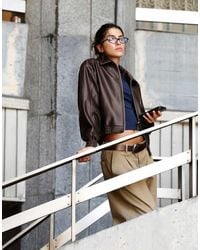 Pull&Bear - Jack Met Leerlook - Lyst