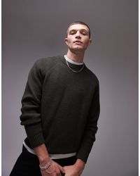 ARKET - Textured Knitted Rib Jumper With Raglan Sleeves - Lyst