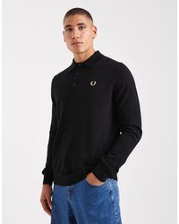 Fred Perry - Pull en maille à col polo - Lyst