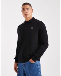 Fred Perry - Pull en maille à col polo - Lyst