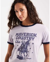 Wrangler - Ringer T-shirt - Lyst