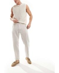 SELECTED - Slim Fit Linen Mix Suit Trouser - Lyst