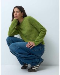 ONLY - Pluizige Trui Met Textuur - Lyst