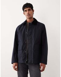ARKET - Gewaxt Katoenen Jack Met Contrasterende Kraag Van Corduroy - Lyst
