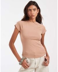 ASOS - Shrunken Raglan Baby Tee - Lyst