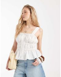 ASOS - Cami With Ruched Detail And Bows - Lyst