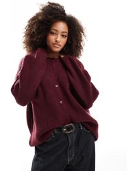 ASOS - – flauschige raglan-strickjacke - Lyst