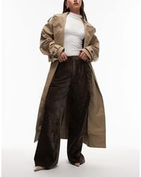 ASOS - – elegante hose aus strukturiertem samt - Lyst