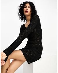 NA-KD - X Jasmin Azizam Open Back Crochet Dress - Lyst