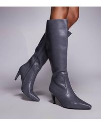 SIMMI - Simmi Lapis Wide Fit Heeled Knee Boots - Lyst