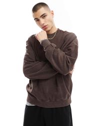Bershka - – strukturiertes sweatshirt - Lyst