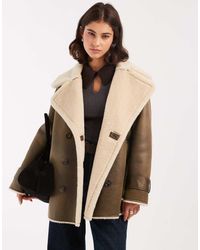 ASOS - Oversized Gebonden Pilotenjack Van Borg - Lyst