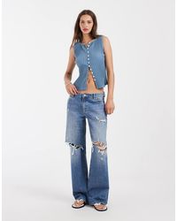 Free People - Tilly Button Down Tank Top - Lyst