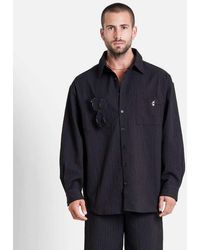 Sixth June - Camisa Negra A Rayas 6 Heart De - Lyst