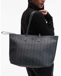 Lacoste - Borsa Shopping A Spalla Con Stampa - Lyst