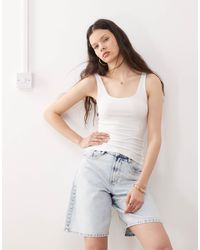 Weekday - Square Neck Scoop Back Vest Top - Lyst