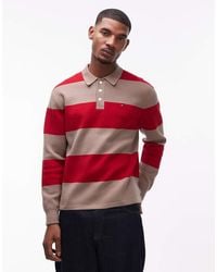 Tommy Hilfiger - Block Stripe Long Sleeve Rugby Polo Shirt - Lyst