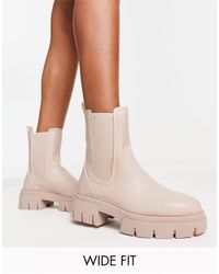 Schuh - Wide Fit Amaya Split Sole Chunky Calf Boots - Lyst