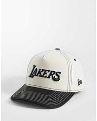 KTZ - La Lakers E Frame Script Logo Contrast Peak Cap - Lyst