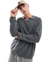 Cotton On - Cotton On Knitted Long Sleeve Collar Lightweight Top - Lyst