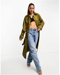 French Connection - Tie Waist Trench Coat - Lyst