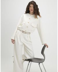 River Island - Long Sleeve Pocket Detail Bomber Jacket - Lyst