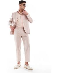 ASOS - Straight Cropped Length Suit Trousers - Lyst