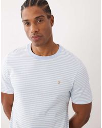 Farah - Castle Stripe Logo T-shirt - Lyst