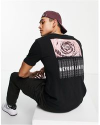Bolongaro Trevor Beyond Limits Rose Print T-shirt - Black