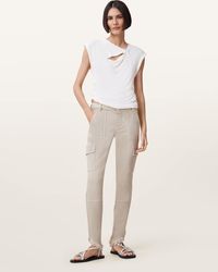 AllSaints - – duran – asymmetrische jeans - Lyst