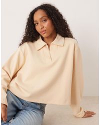 ASOS - – sweatshirt im rugby-stil aus interlock-stoff - Lyst