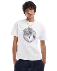 Reclaimed (vintage) - Oversized T-shirt With Horse Ring Print - Lyst